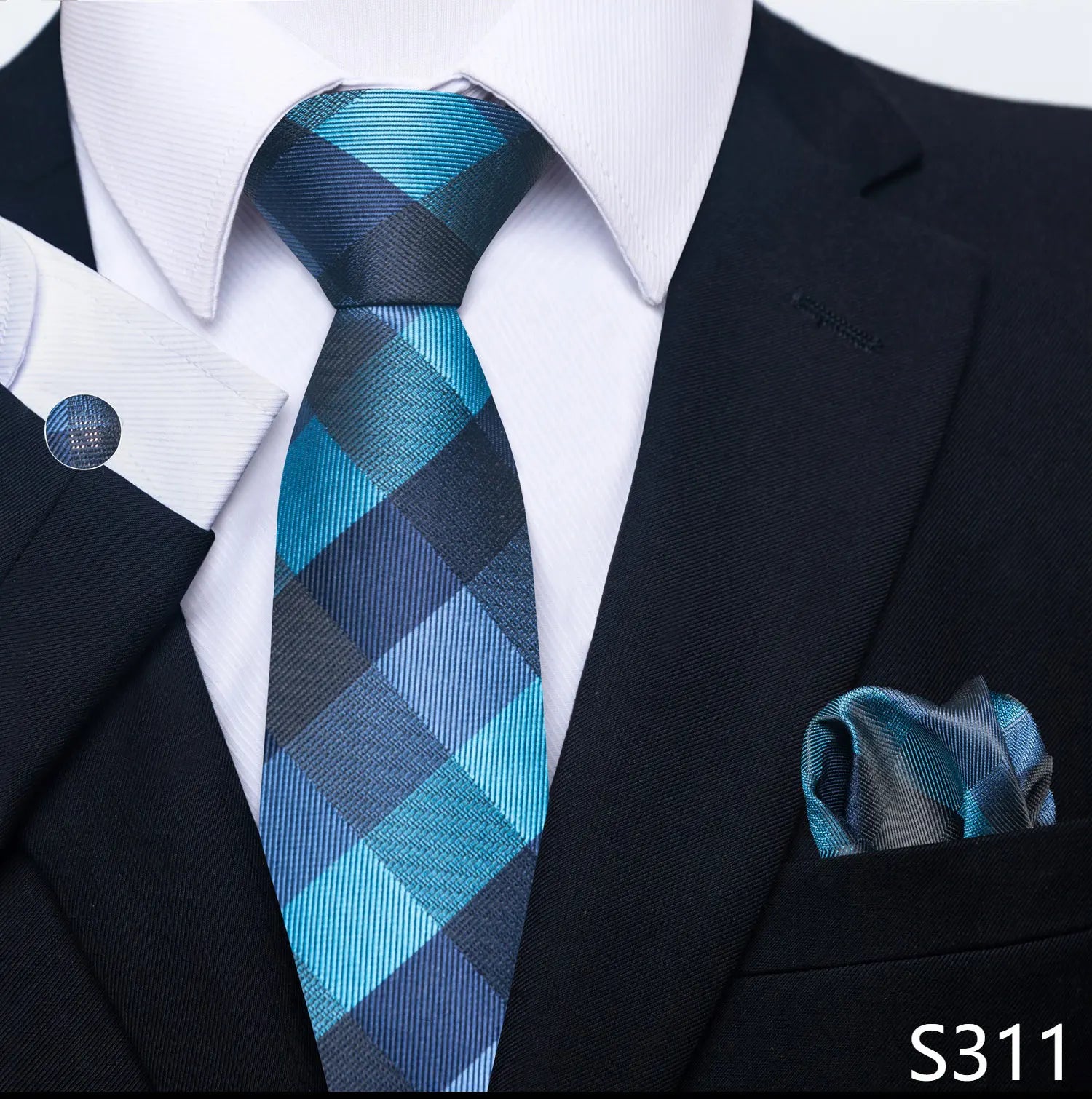 Men's tie, tie and button set of the highest quality.