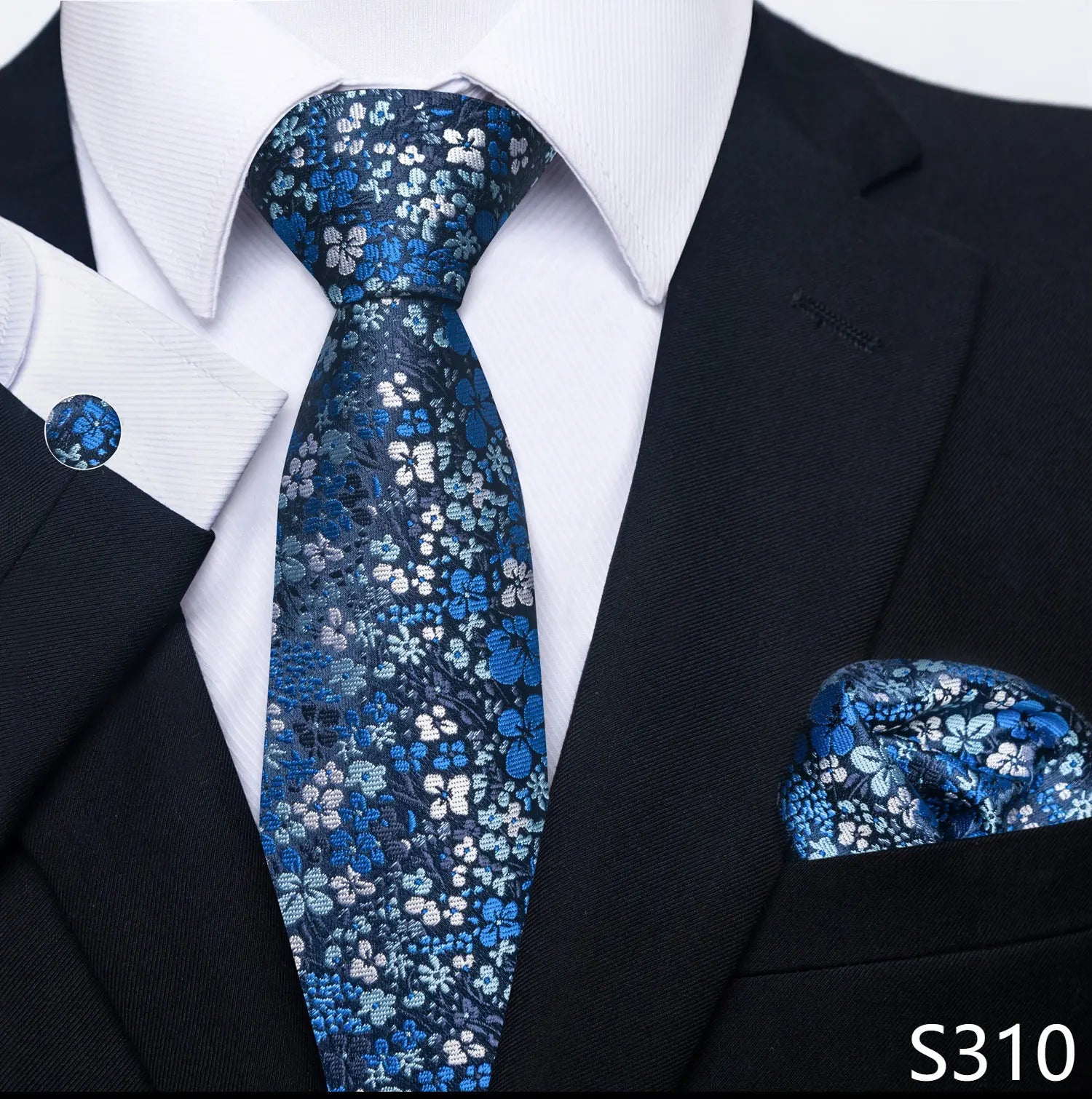 Men's tie, tie and button set of the highest quality.