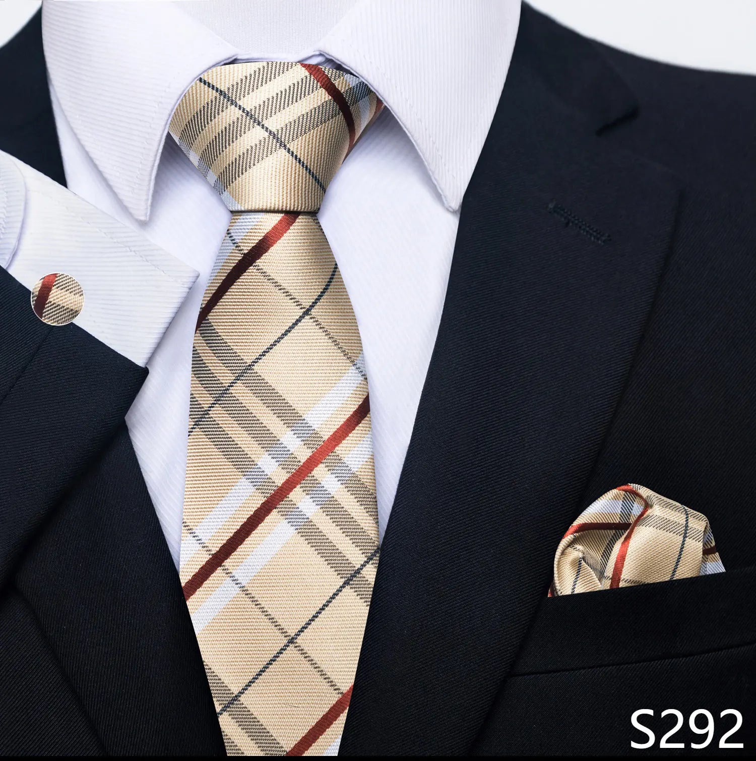 Men's tie, tie and button set of the highest quality.