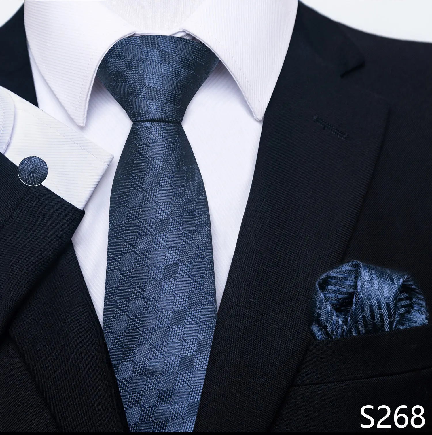 Men's tie, tie and button set of the highest quality.