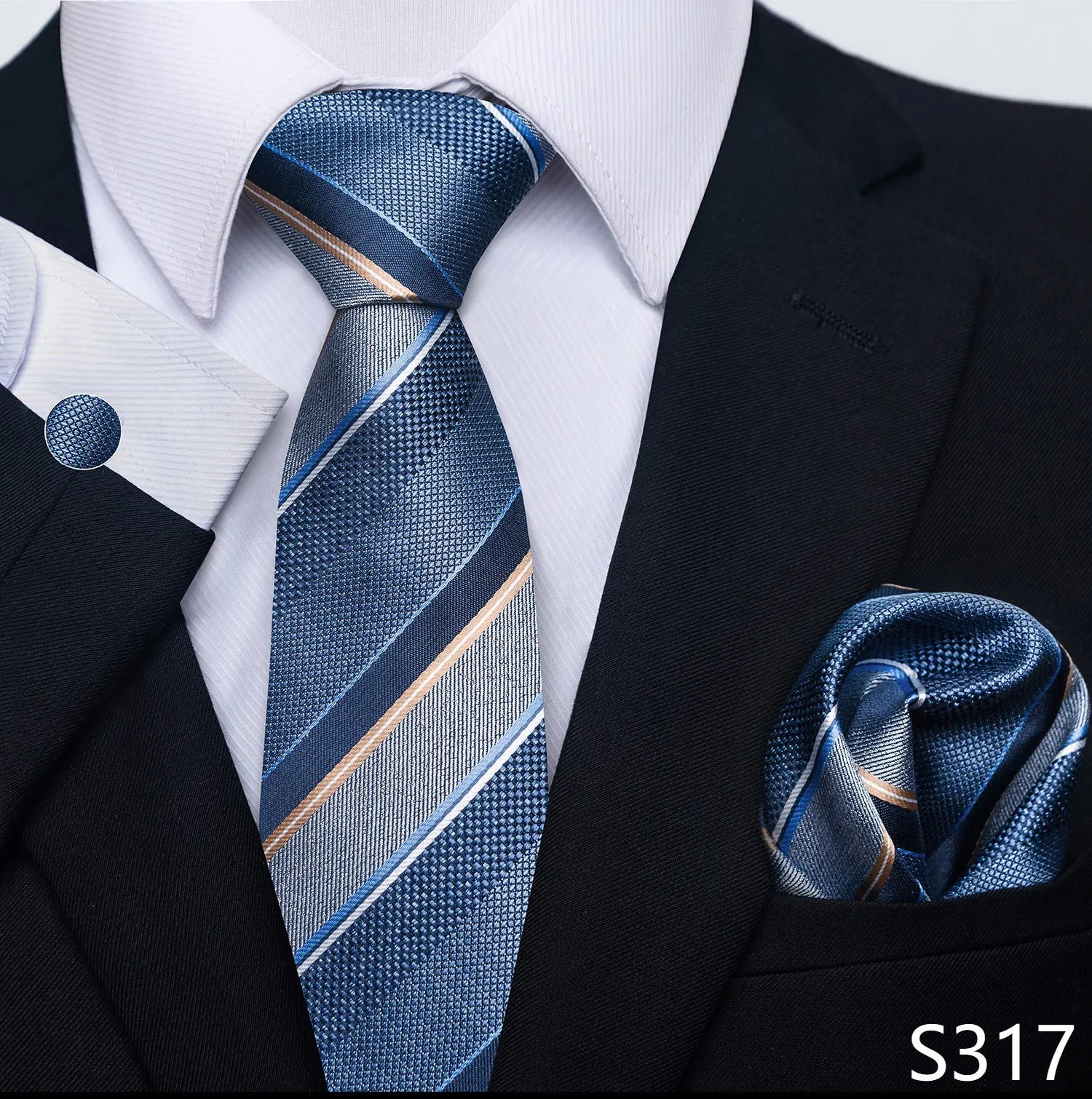 Men's tie, tie and button set of the highest quality.