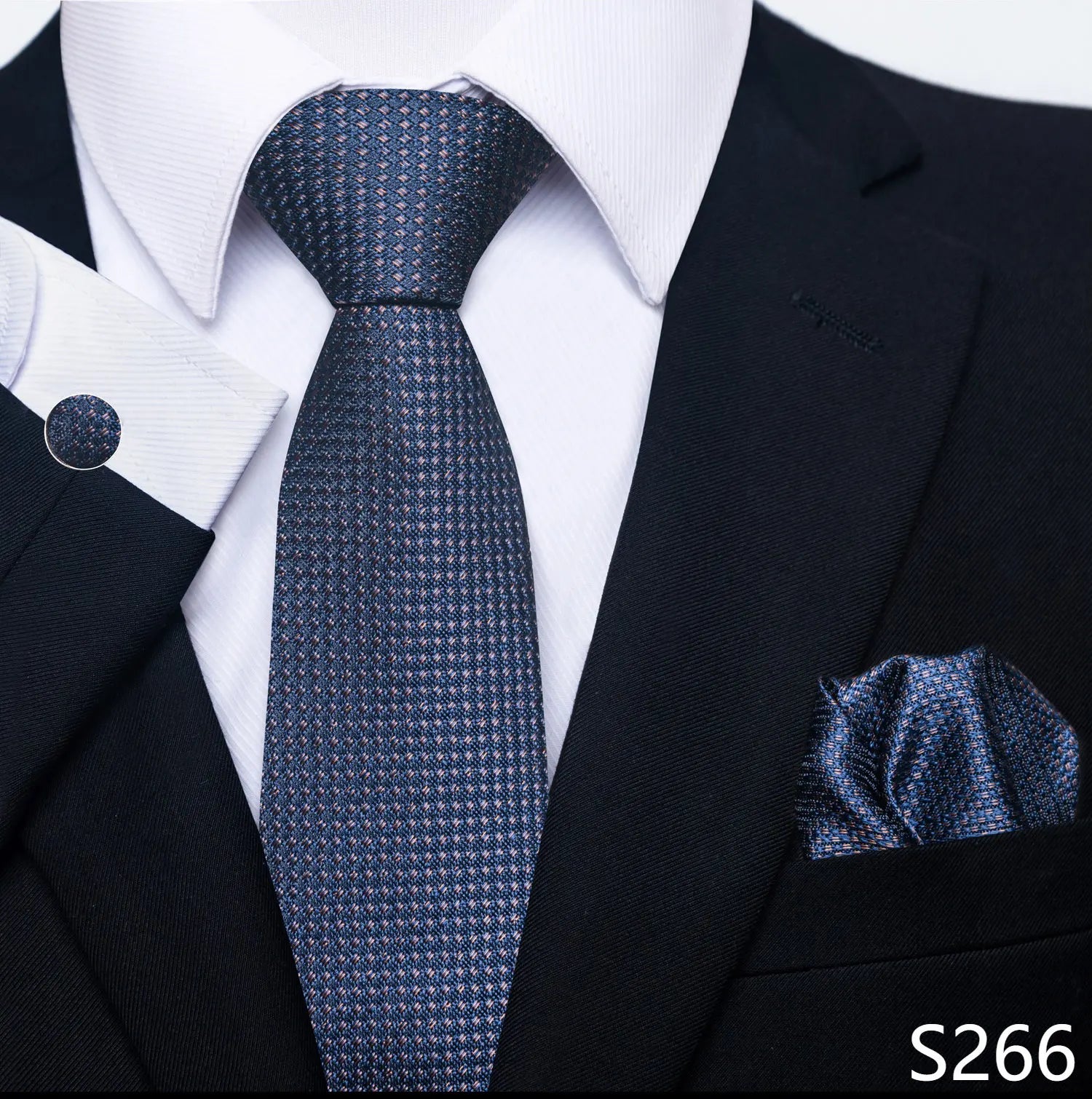 Men's tie, tie and button set of the highest quality.