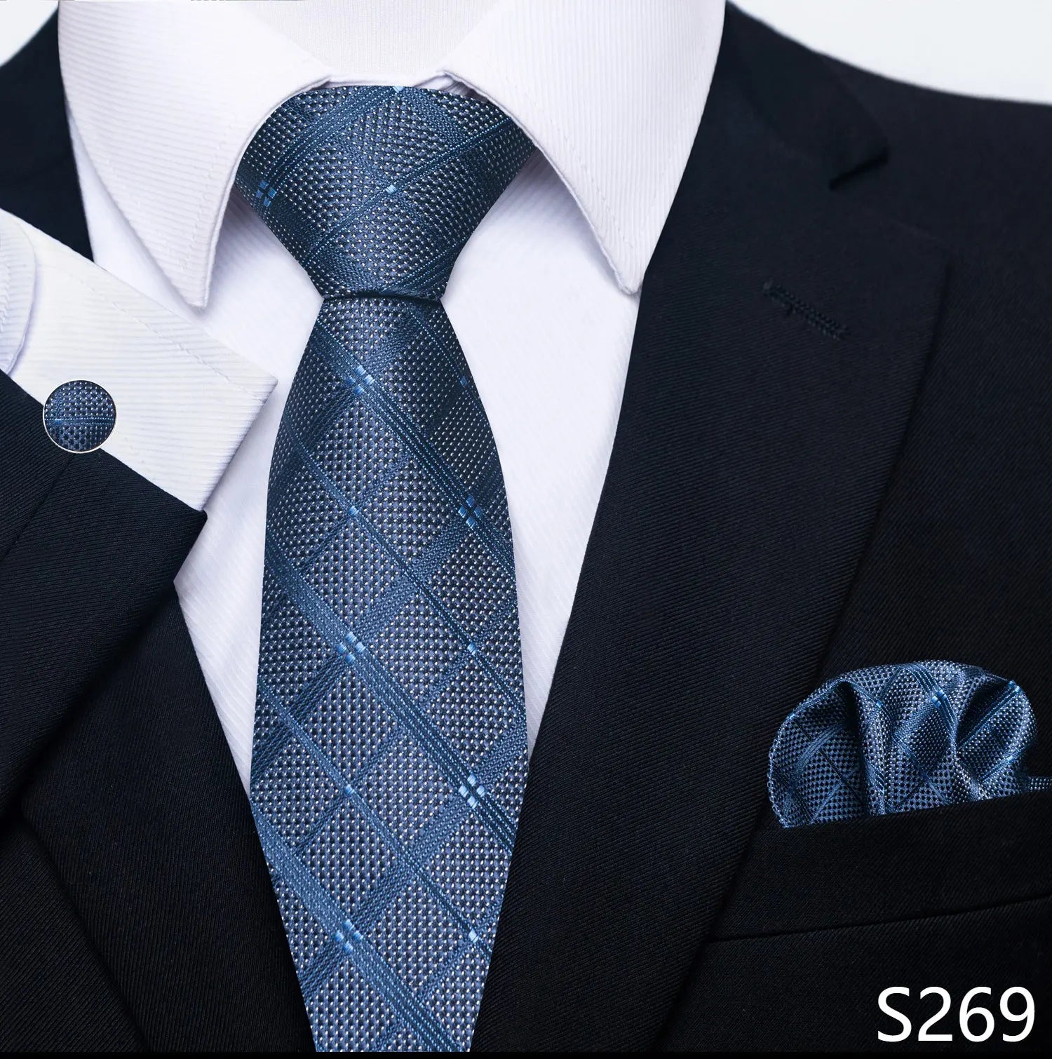 Men's tie, tie and button set of the highest quality.