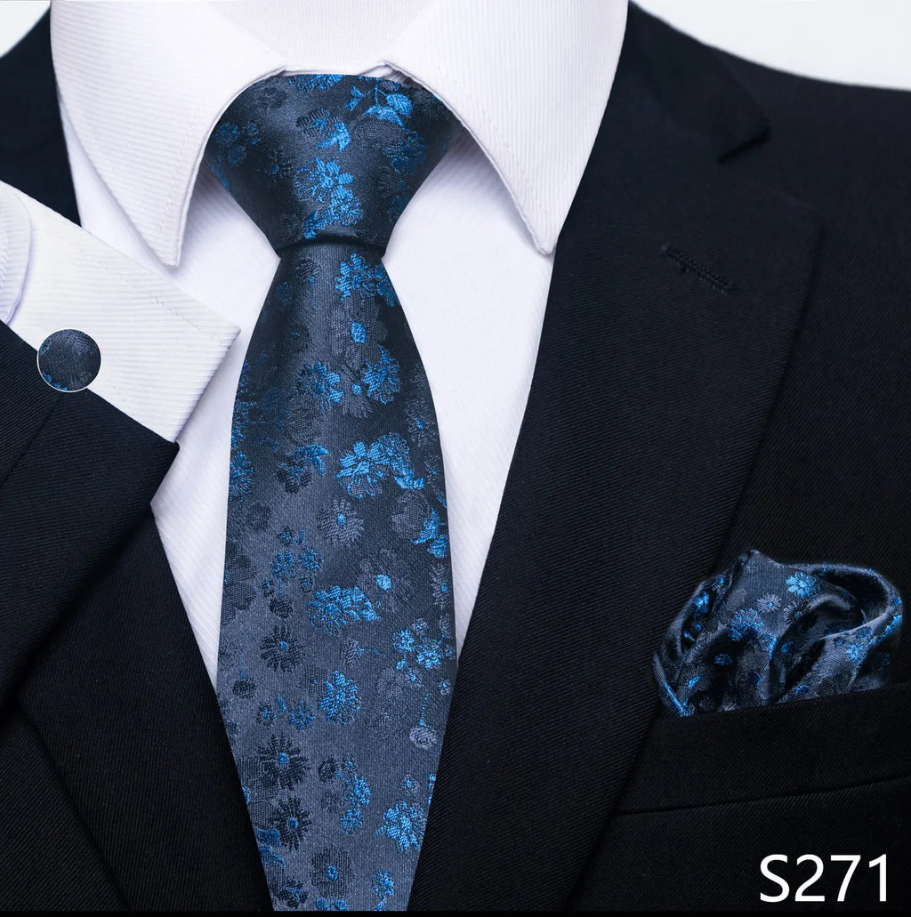 Men's tie, tie and button set of the highest quality.