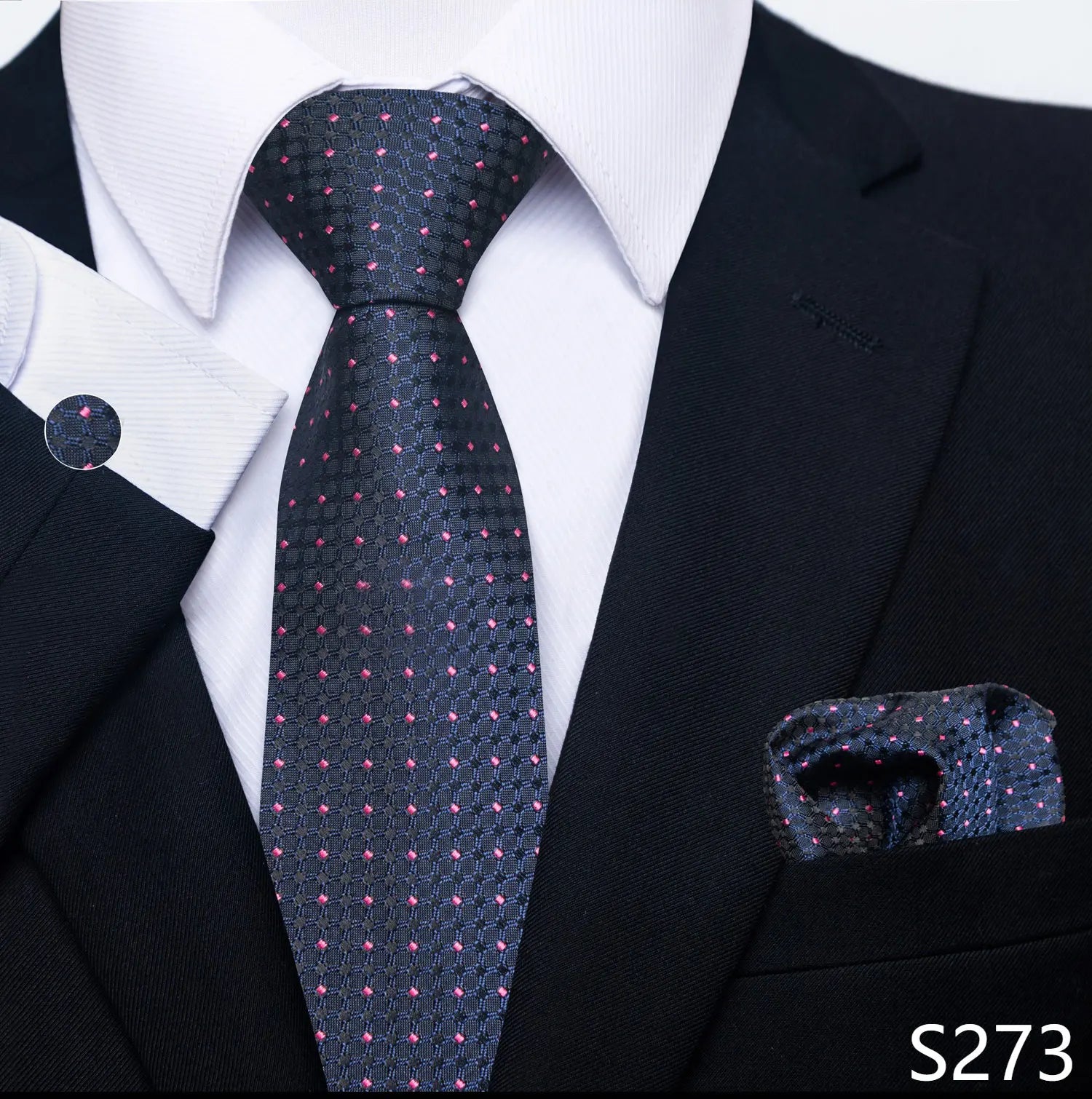 Men's tie, tie and button set of the highest quality.