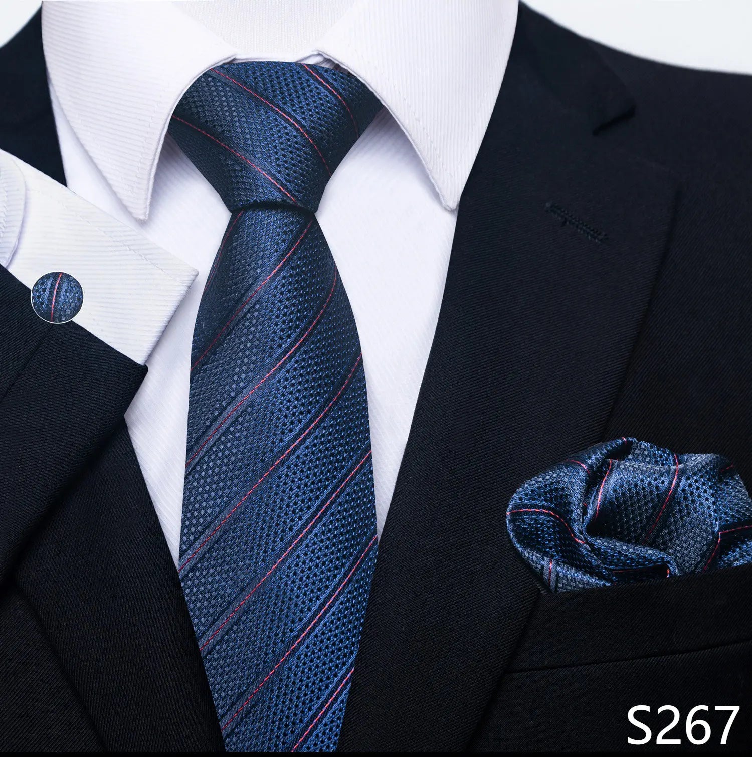Men's tie, tie and button set of the highest quality.